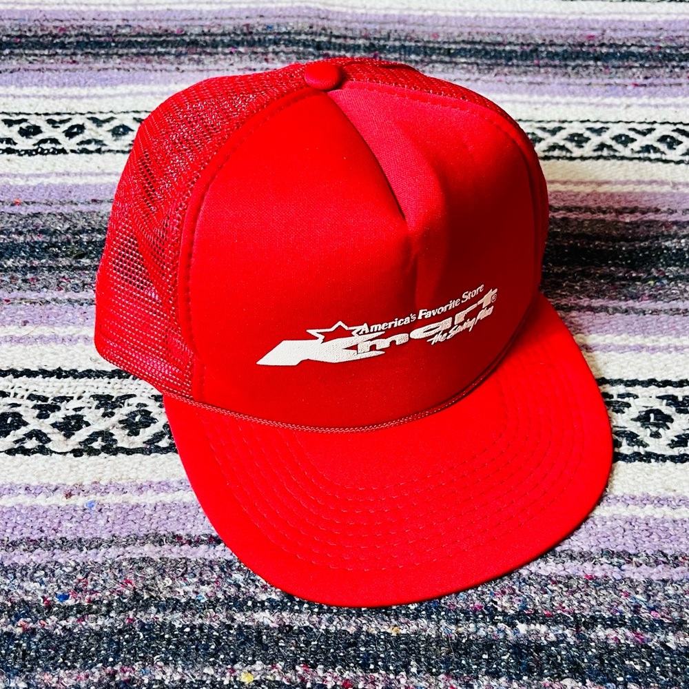 VTG 1980s Kmart Red Trucker Hat